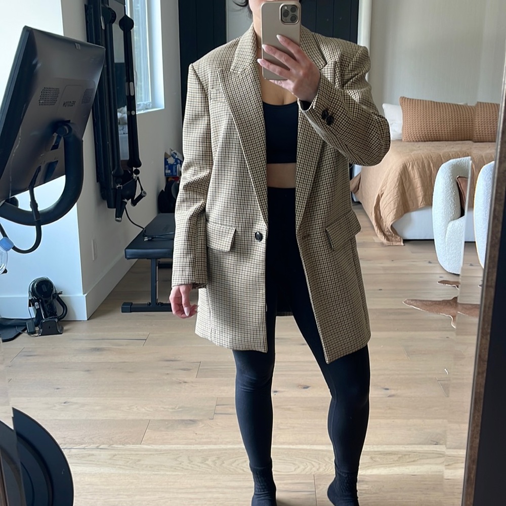 Zara plaid blazer